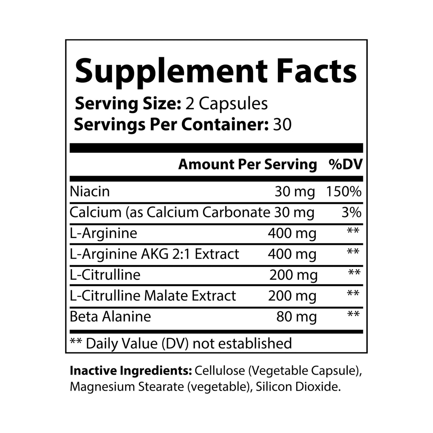 HEALTH POTION - L-Arginine Supplement (60 Capsules)